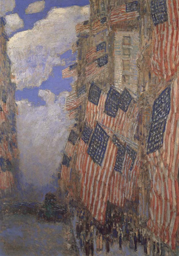 Childe Hassam The Fourth of July